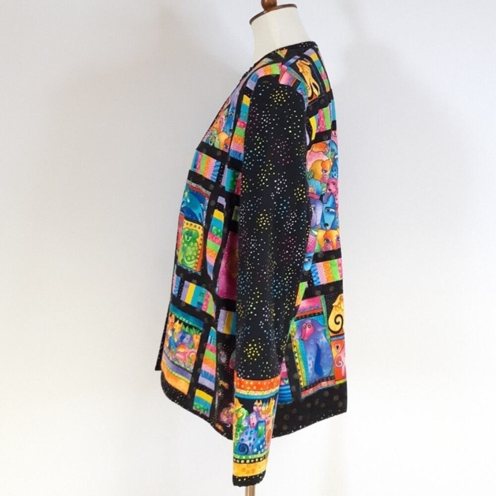 Quilted Patchwork Tapestry Jacket - Bright Pink, … - image 3